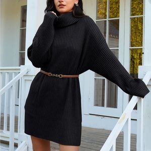 Black sweater dress size large